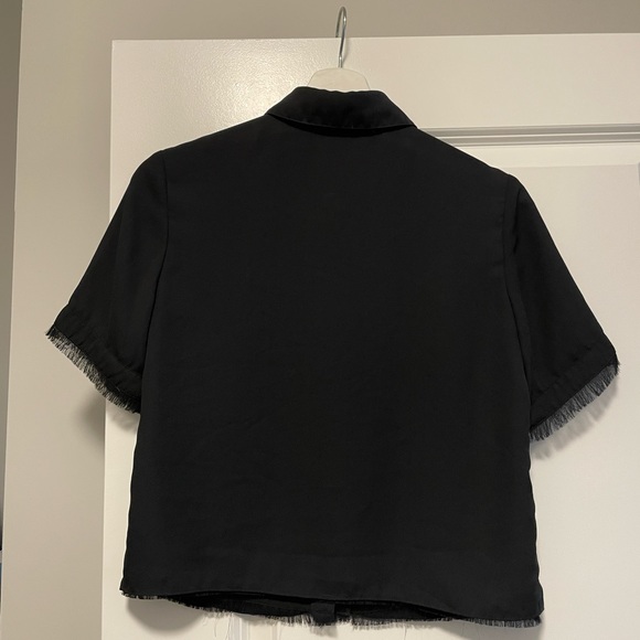 Sam Edelman Sheer Fringe Blouse - Picture 3 of 3